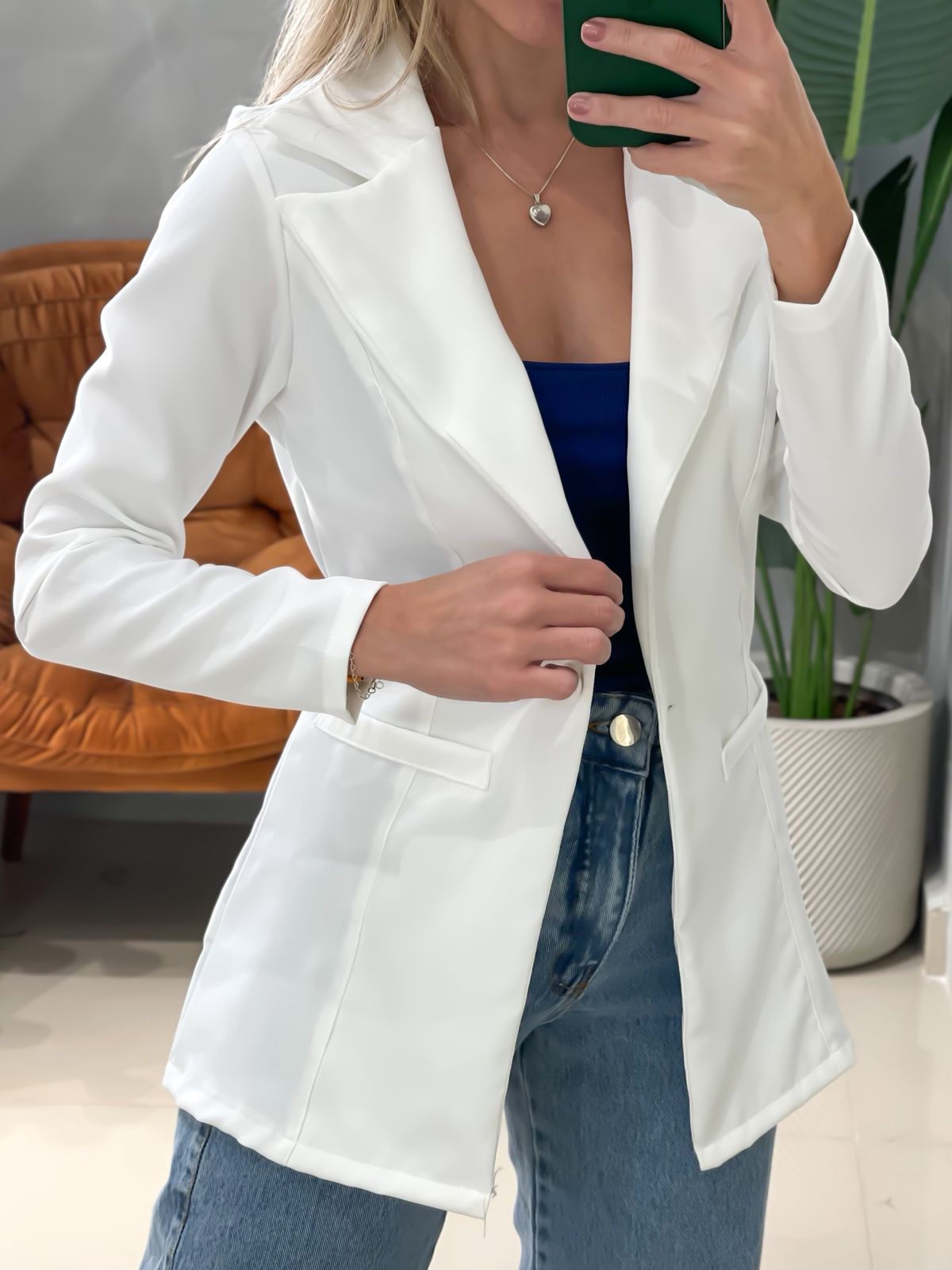 Max Blazer Slim em Alfaiataria Raiane