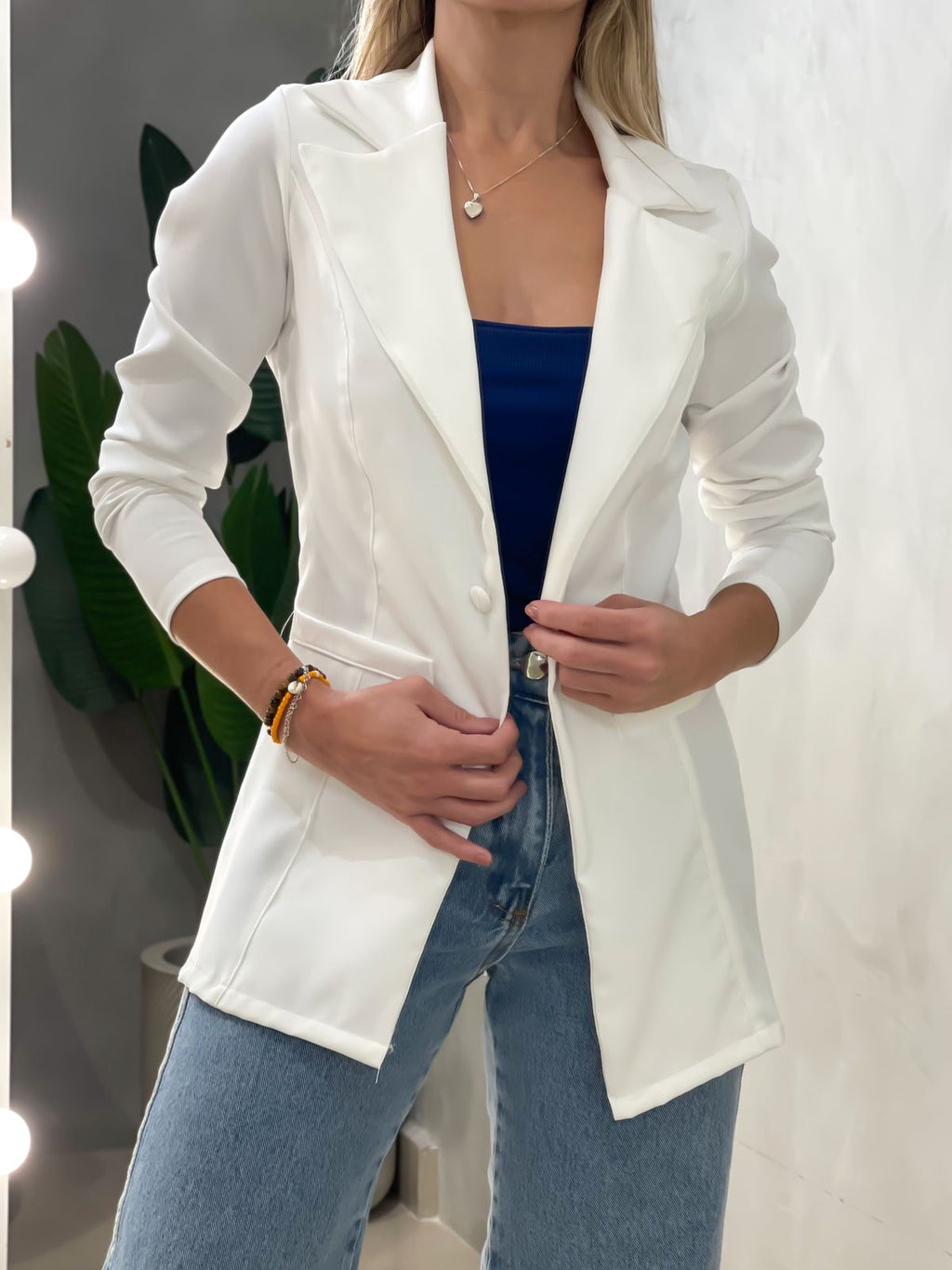 Max Blazer Slim em Alfaiataria Raiane