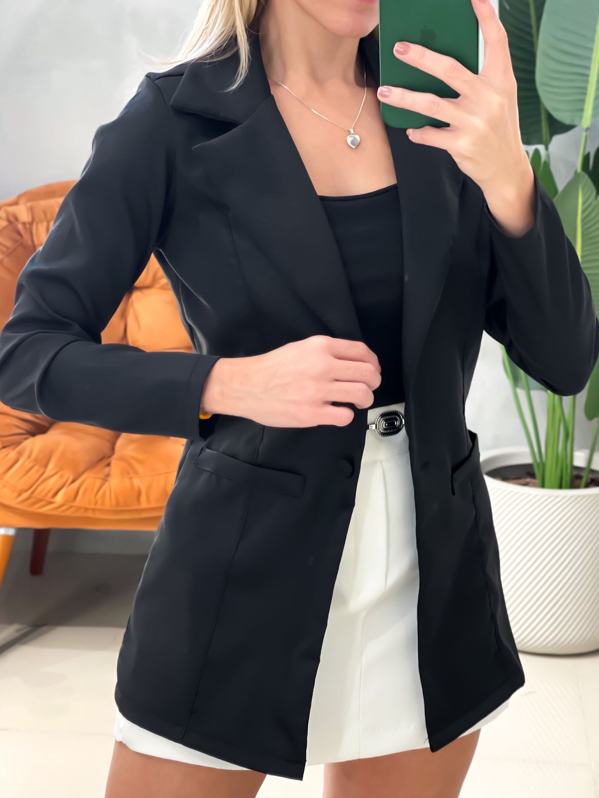 Max Blazer Slim em Alfaiataria Raiane